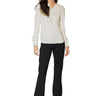 DDR Spanish Soutache Long Sleeve White Cotton Tee at 6Whiskey six whisky Maria spring T3409