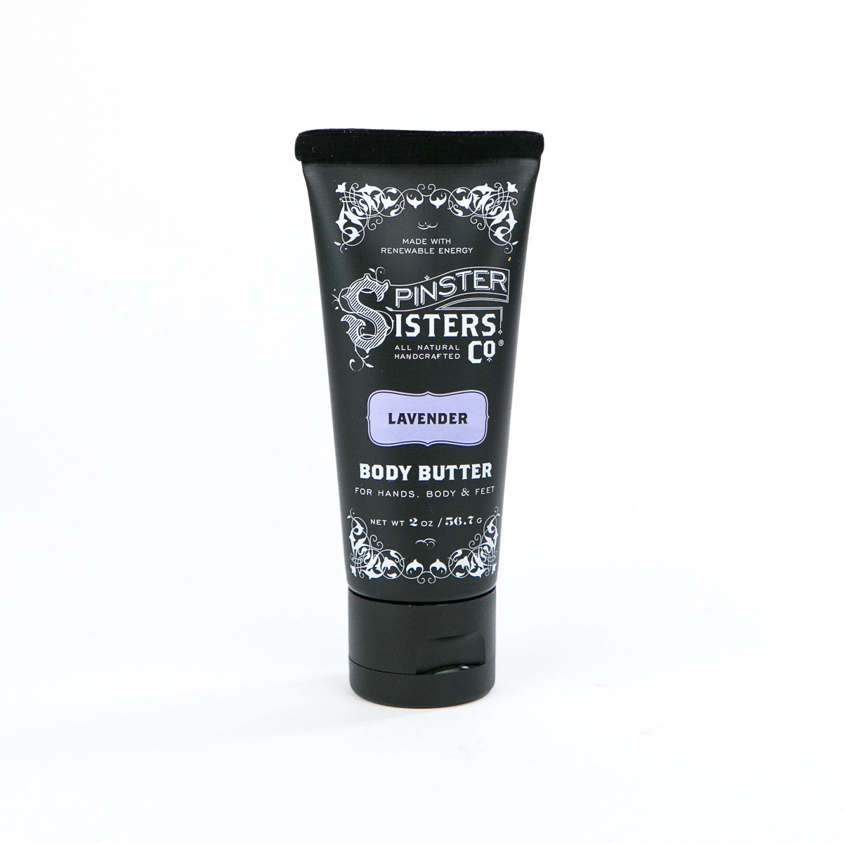 Spinster Sister Body Butter Travel Size at 6Whiskey six whisky 2 oz bottled lotion made in USA all natural lavender scent 