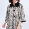 Ivy Jane Black & White Snake Swing Coat 6Whiskey Winter 2020 