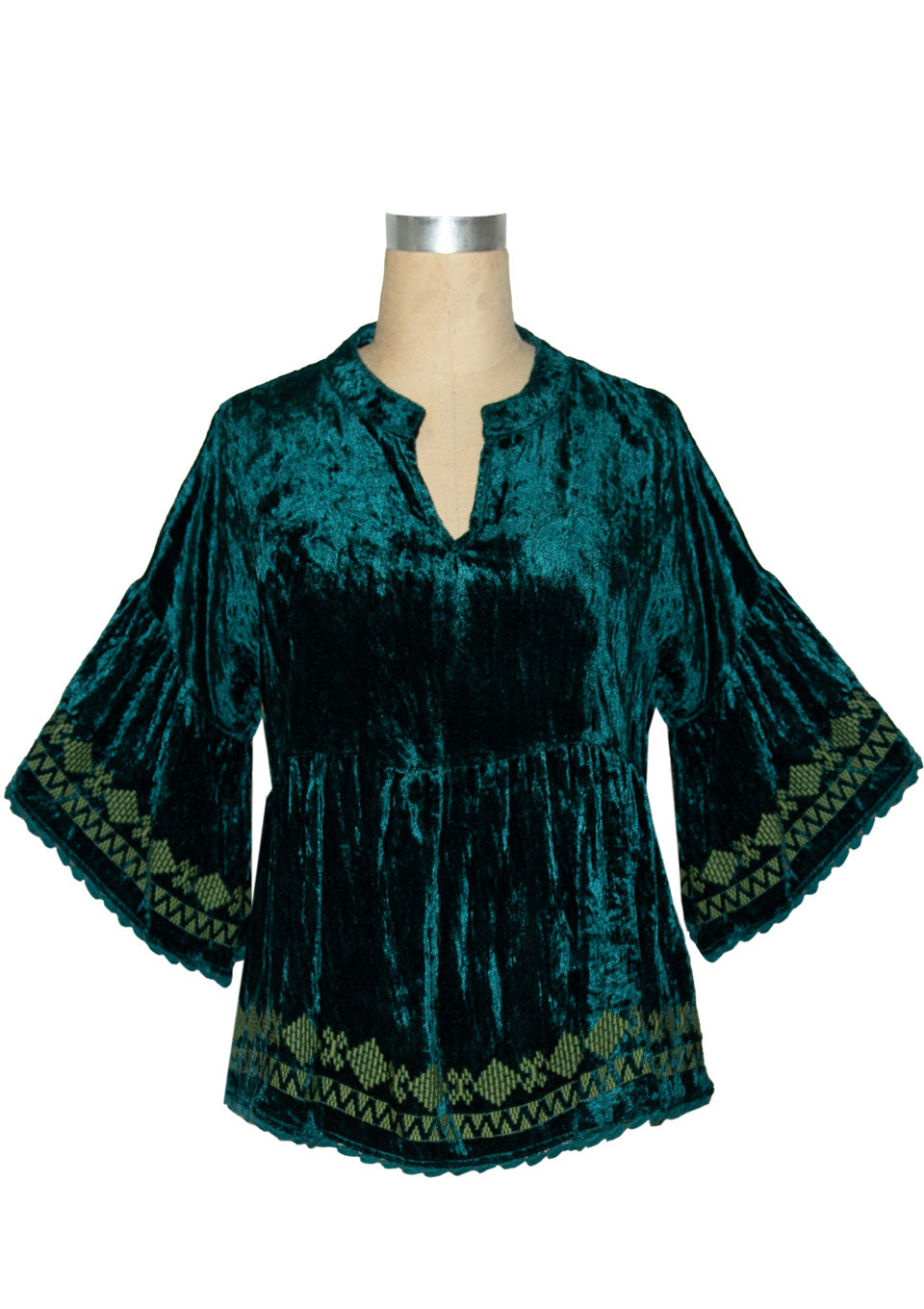 Ivy Jane Teal Embrodiered Velvet Top 6Whiskey Winter 2020
