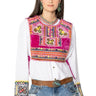 DDR Alycia Velvet Vest at 6Whiskey six whisky womens spring folk foray by double d ranch V988  in carosel pink