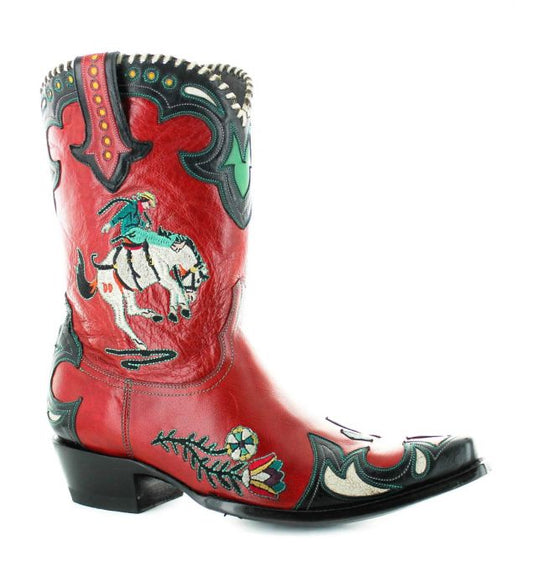 Double D Ranch Old Gringo Cass Boot in Red 6 Whiskey 