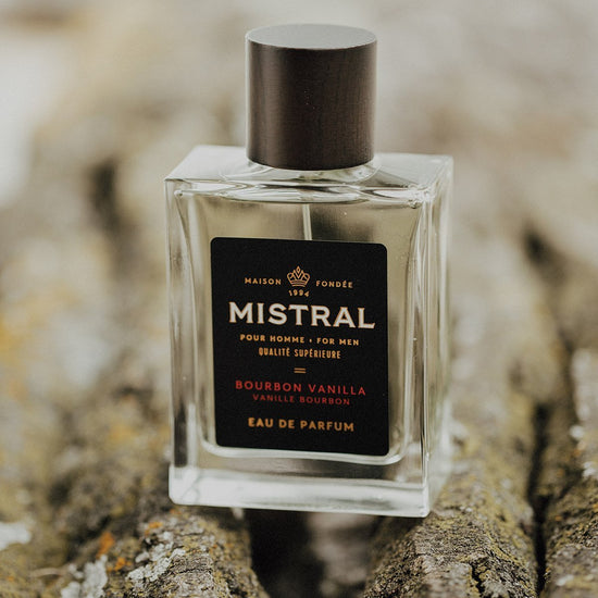 Mistral Mens Cologne at 6Whiskey six whisky bourbon vanilla scent musky sweet