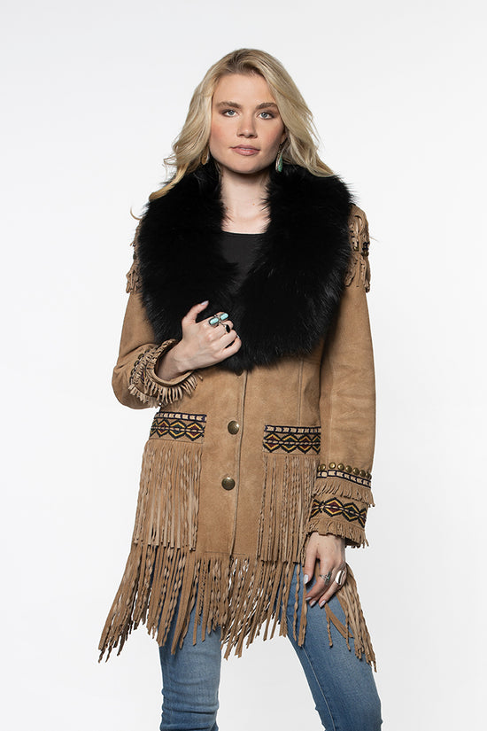 Load image into Gallery viewer, AMAZING Double D Ranch Coat ~ Blackfeather&amp;#39;s Blanket Jacket ~ C2633 dd 6Whiskey six whisky

