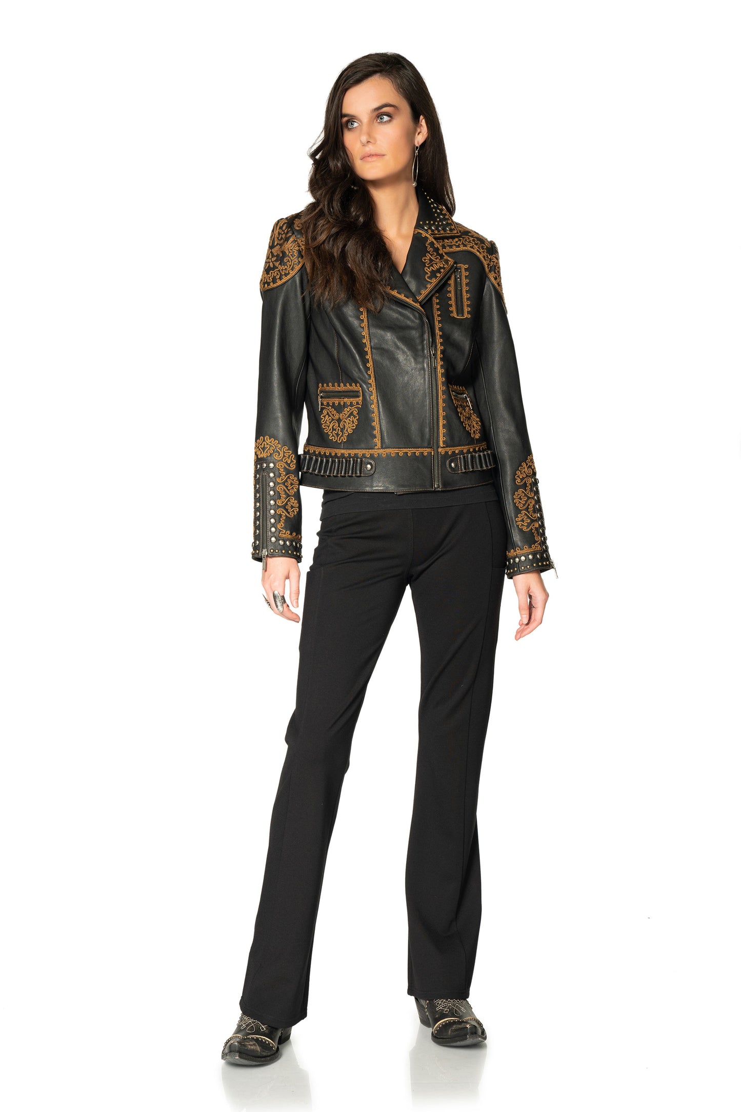 Load image into Gallery viewer, Double D Ranch Maria collection six whisky bandidas jacket
