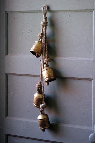 Load image into Gallery viewer, Rustic Bells on Rope
