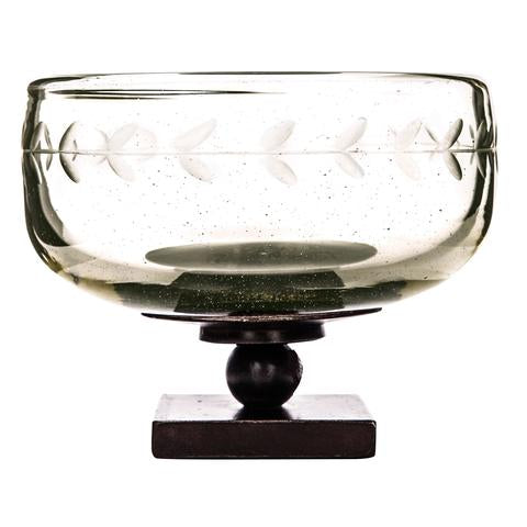 Load image into Gallery viewer, Jan Barboglio Glass Etched bowl chalice 6 whiskey six whisky
