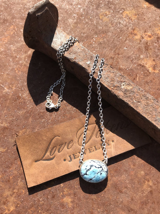 Load image into Gallery viewer, Love Tokens Single Turquoise Choker
