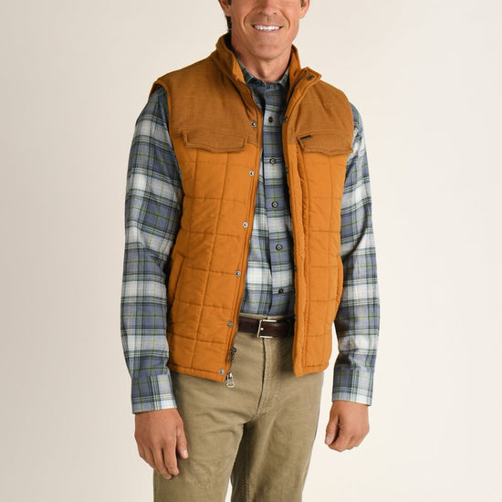 Duck Head Overland Quilted Vest 6 Whiskey six whisky