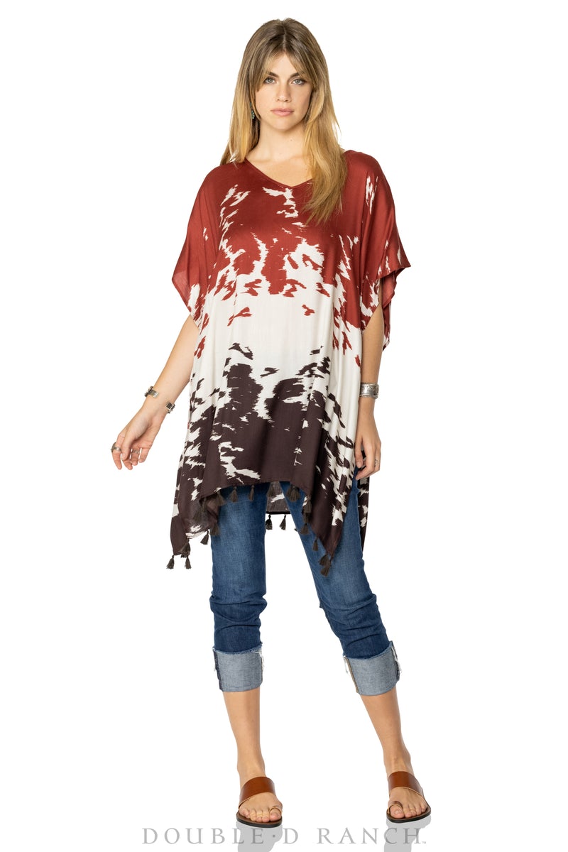 Double d Ranch Pinto Paint Poncho at 6Whiskey six whisky spring 22 womens wild horses collection