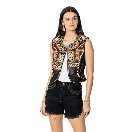 DDR Festival of Colors Vest at 6Whiskey six whiskey womens spring V987 folk foray by double d ranch 