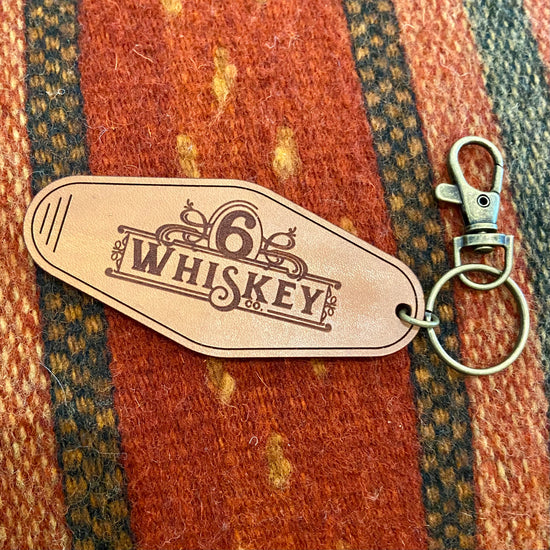 6Whiskey leather Key chain