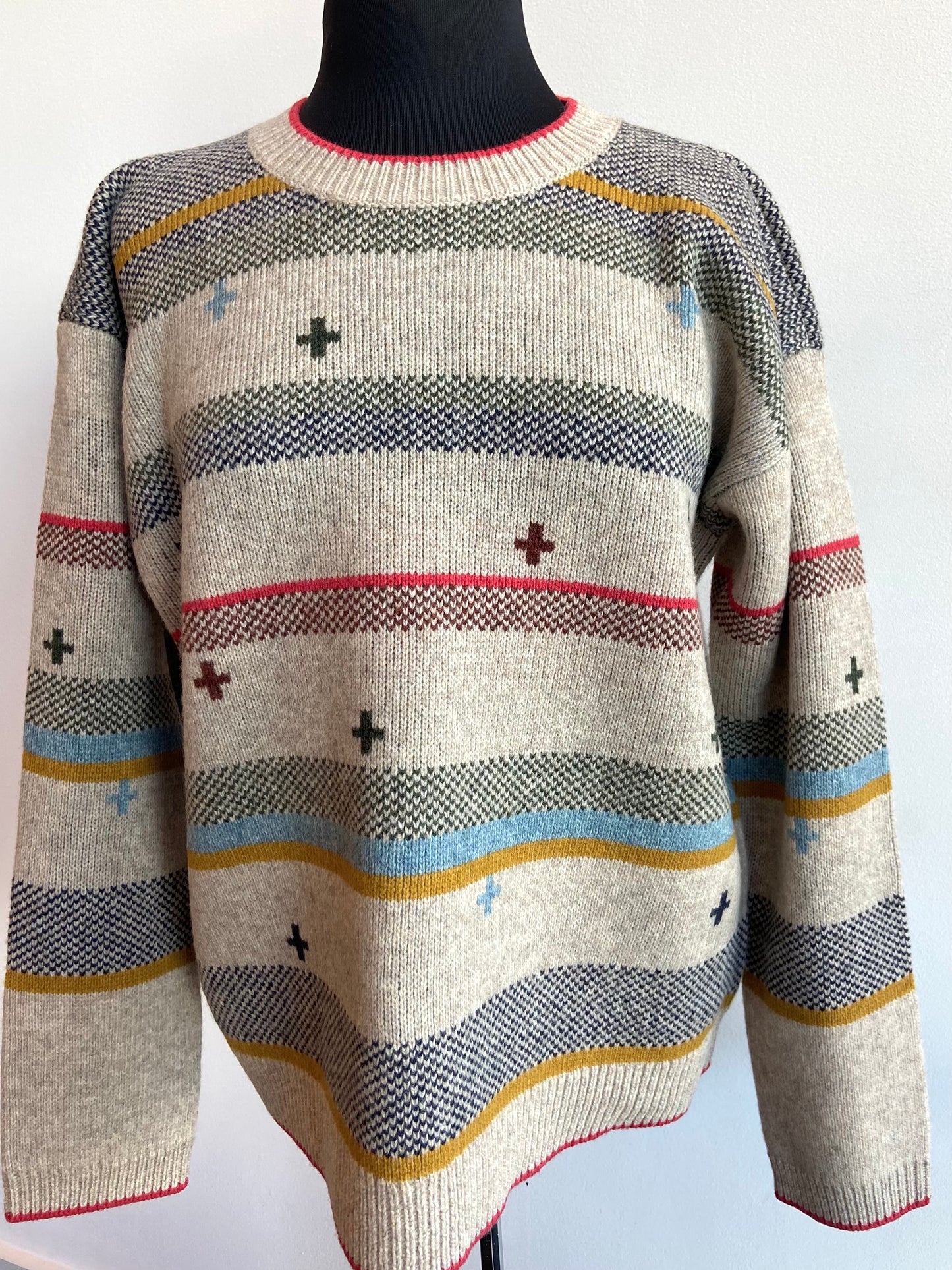 Pendleton rainbow striped sweater womens fall/winter at 6Whiskey six whisky in lambswool