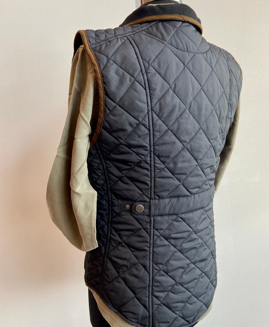 womens quilted vest at 6Whiskey six whisky MCO vista vest in black and brown
