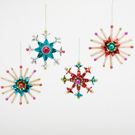 Foil Starburst Ornaments