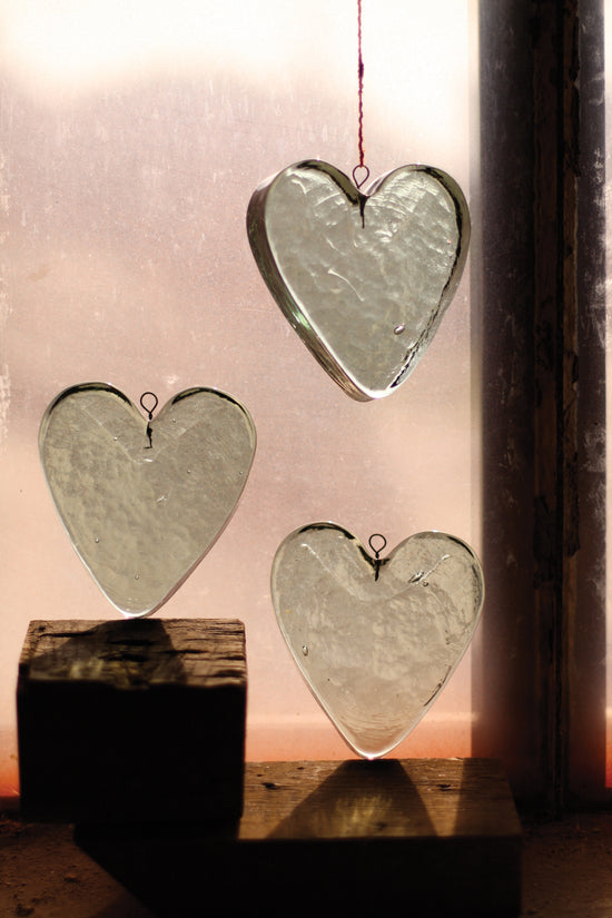 Glass Heart Sun Catcher
