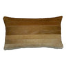 Gradient cowhide lumbar pillow at 6Whiskey six whisky 22" x 13"  tan, brown, copper, cream, neutral, western home decor
