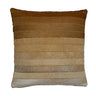 Gradient cowhide throw pillow at 6Whiskey six whisky 18" x 18" tan, brown, copper, cream, neutral, western home decor