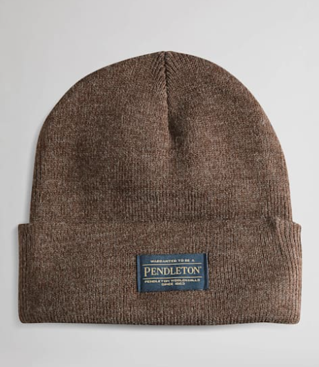 Load image into Gallery viewer, Pendleton Beanie at 6Whiskey six whisky color brown heather winter accessory 
