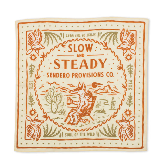 slow and steady bandana at 6Whiskey six whisky by sendero provisons co neutral tan armadillo cotton western