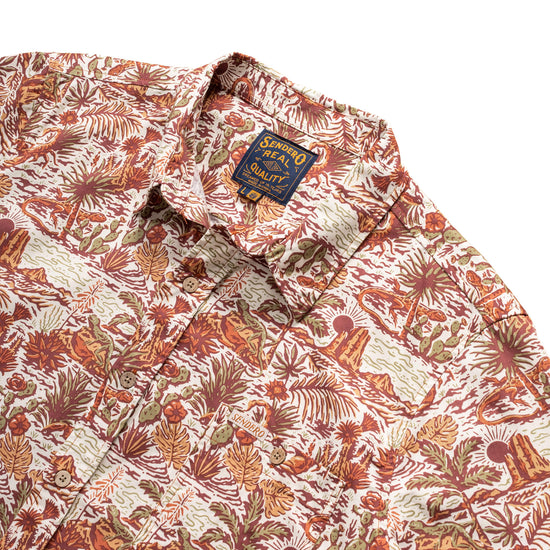 City Slicker Button Up at 6Whiskey six whisky short sleeve desert print pocket tee for men by sendero