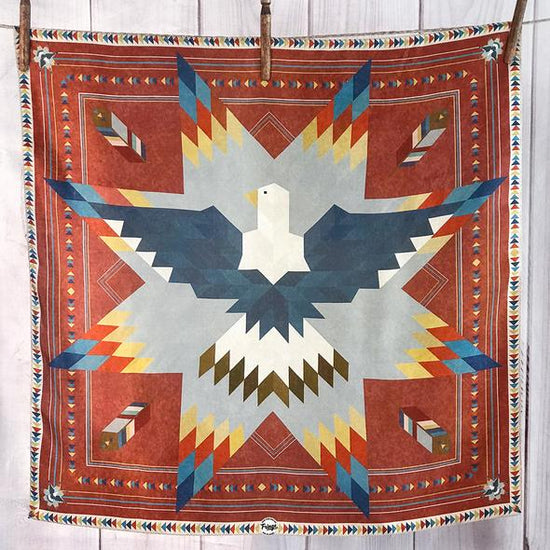 Soaring Eagle Star Quilt Scarf