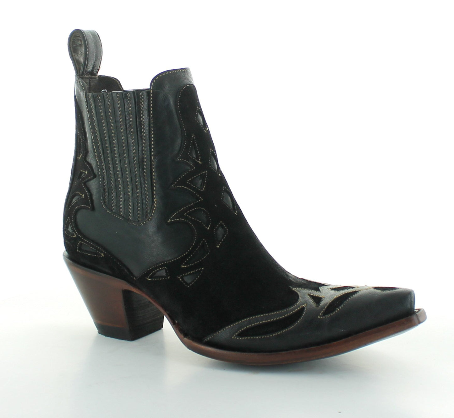 Load image into Gallery viewer, Old Gringo Shayana Black ankle boot at 6Whiskey six whisky womens suede/leather bootie
