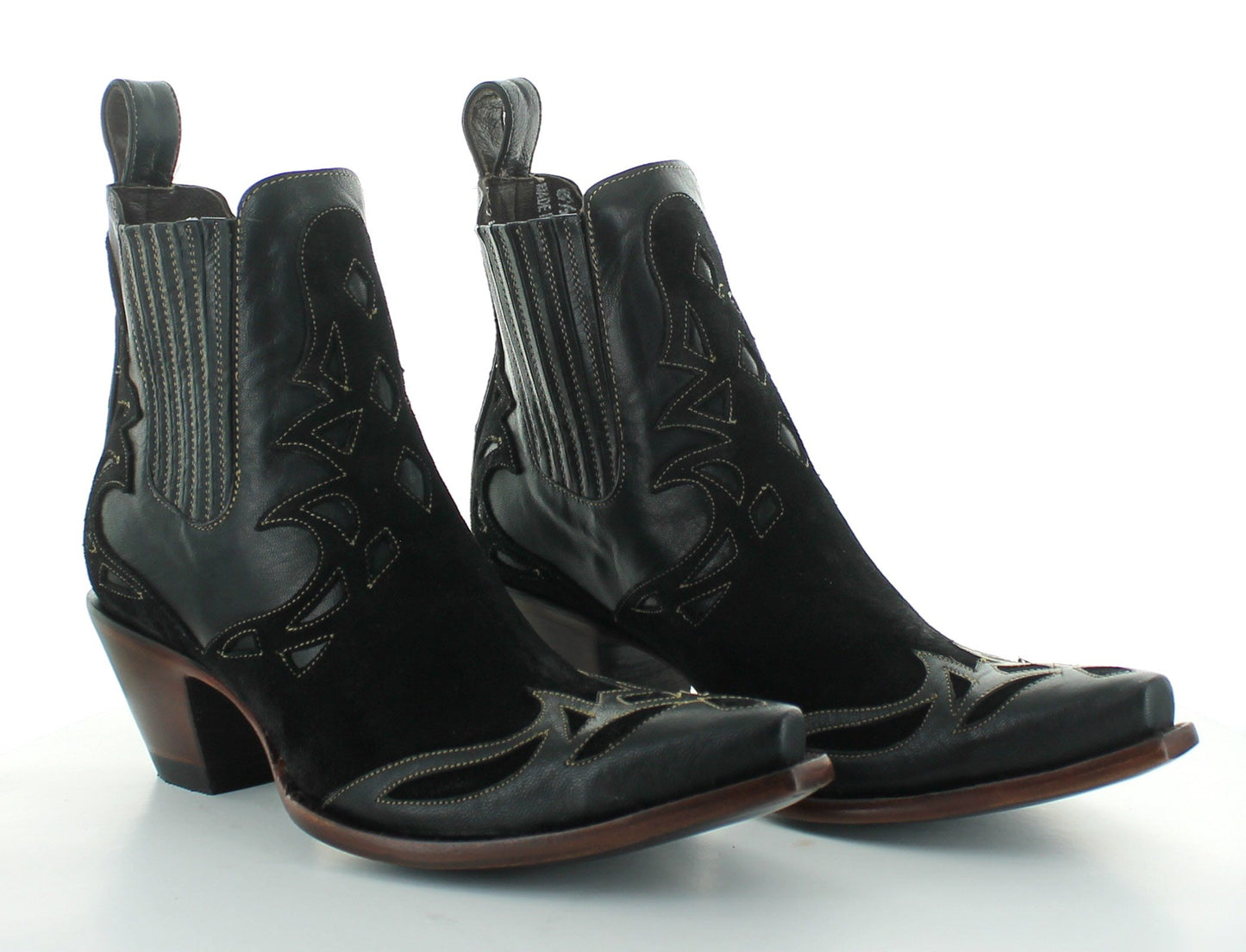 Load image into Gallery viewer, Old Gringo Shayana Black ankle boot at 6Whiskey six whisky womens suede/leather bootie
