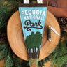 Sequoia National Park Tree Pennant at 6Whisky six whisky Handmade flet blue gren and brown