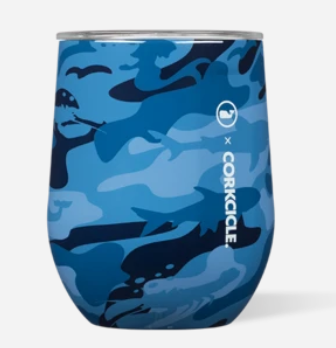 corkcicle 12 oz stemless wine tumbler at 6Whiskey six whisky blue camo water vineyard vines