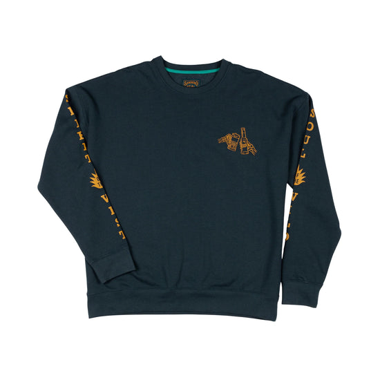 Shoot'n Hand Navy Sweatshirt by Sendero at 6Whiskey six whisky long sleeve spirit of the west soul of the wild unisex pullover dark navy