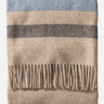 Pendleton Eco-Wise wool throw in fawn stripe at 6Whiskey six whisky woven in USA blanket