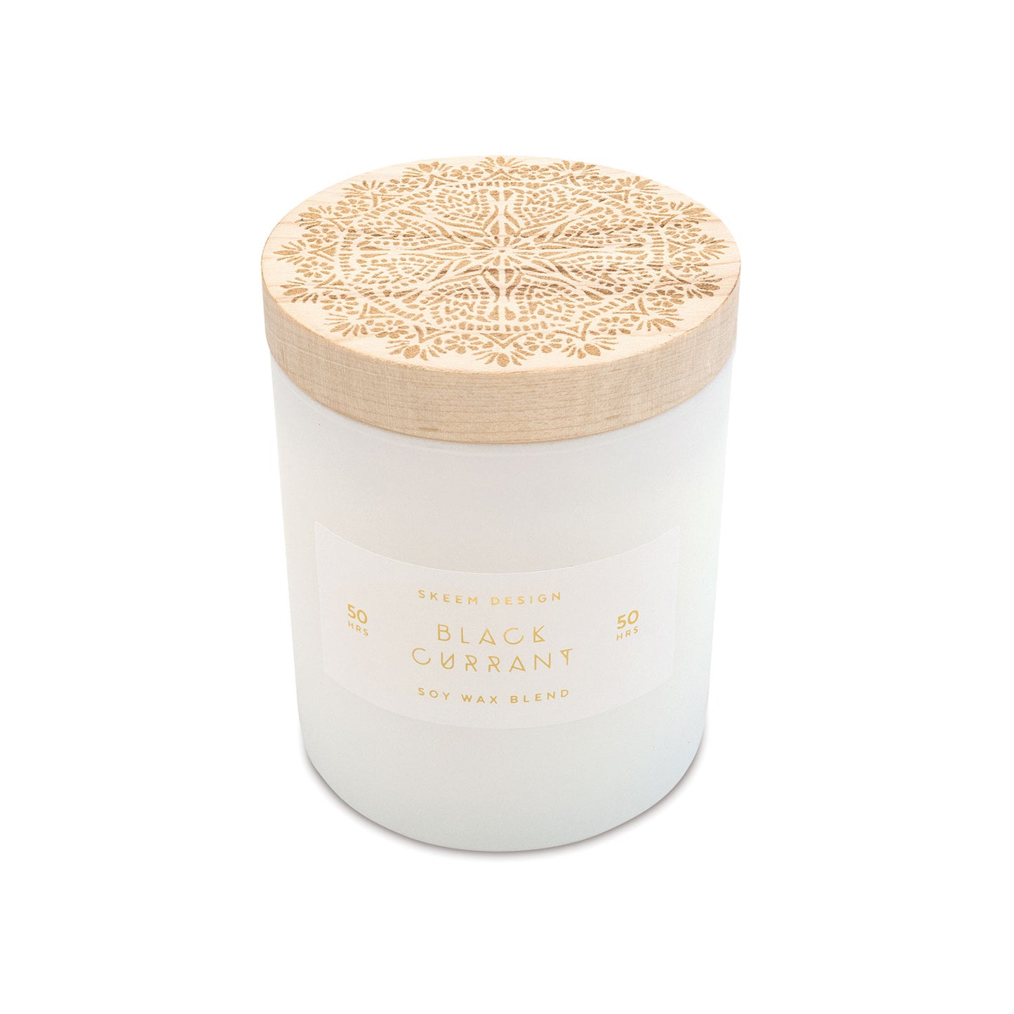 skeem 6Whiskey print block candle black currant