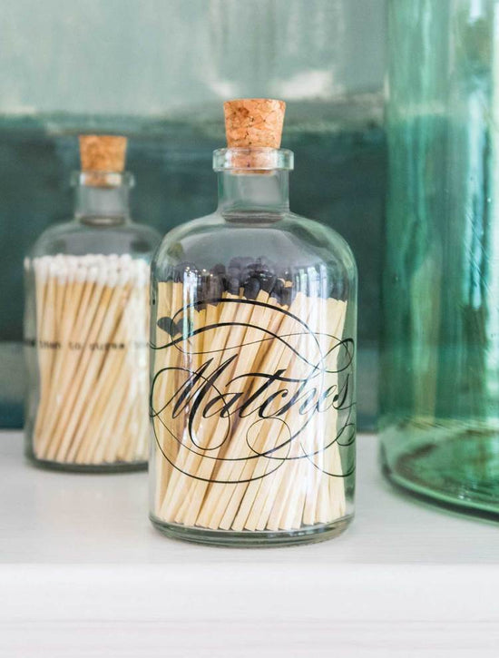 Matches ~ Calligraphy on Large Apothecary Bottle