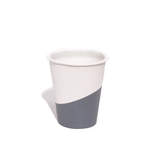 Load image into Gallery viewer, Grey 6ozColorful Rubber &amp;amp; Porcelain Dixie Cup at 6Whiskey six whisky
