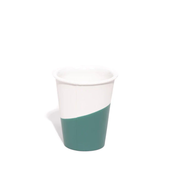 Load image into Gallery viewer, Colorful Rubber &amp;amp; Porcelain Dixie Cup at 6Whiskey six whisky teal small cup
