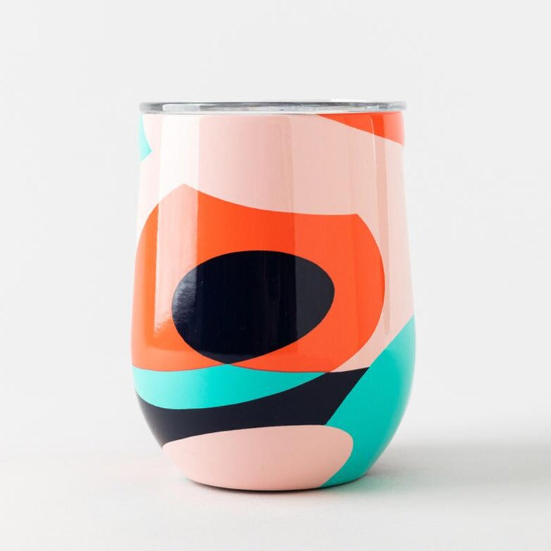corkcicle 12 oz stemless wine tumbler at 6Whiskey six whisky pink twist and shout modern blobs