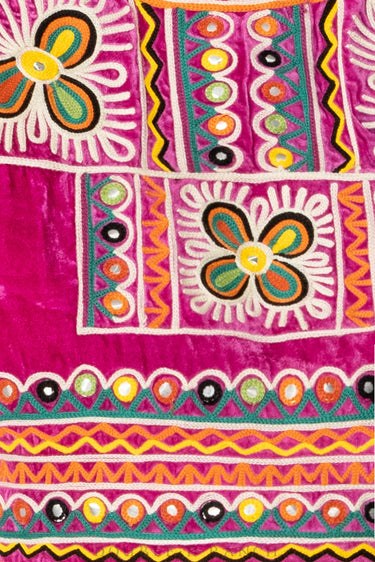 DDR Alycia Velvet Vest at 6Whiskey six whisky womens spring folk foray by double d ranch V988 in pink emboridery